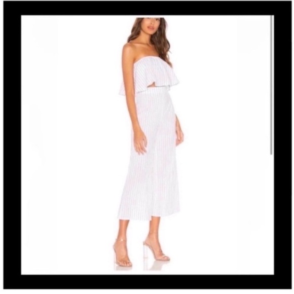 REVOLVE Superdown White Striped Pant Set - Picture 4 of 8